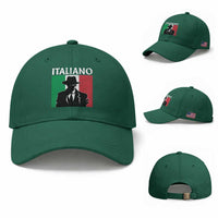 Italiano Italian Mafia Sicilian Gangster Italy Flag Baseball Cap