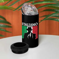 Italiano Italian Mafia Sicilian Gangster Italy Flag 4 in 1 Can Cooler Tumbler - Wonder Print Shop