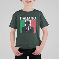 Italiano Italian Mafia Sicilian Gangster Italy Flag T Shirt For Kid - Wonder Print Shop