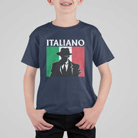 Italiano Italian Mafia Sicilian Gangster Italy Flag T Shirt For Kid - Wonder Print Shop