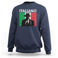 Italiano Italian Mafia Sicilian Gangster Italy Flag Sweatshirt - Wonder Print Shop