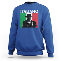 Italiano Italian Mafia Sicilian Gangster Italy Flag Sweatshirt - Wonder Print Shop
