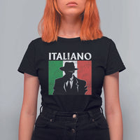 Italiano Italian Mafia Sicilian Gangster Italy Flag T Shirt For Women - Wonder Print Shop