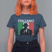 Italiano Italian Mafia Sicilian Gangster Italy Flag T Shirt For Women - Wonder Print Shop