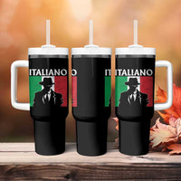 Italiano Italian Mafia Sicilian Gangster Italy Flag Tumbler With Handle - Wonder Print Shop