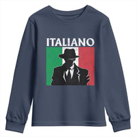 Italiano Italian Mafia Sicilian Gangster Italy Flag Youth Sweatshirt - Wonder Print Shop