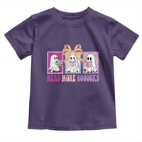 Halloween Teacher Toddler T Shirt Read More Boooooks Cute Ghost Reading Books - Wonder Print Shop