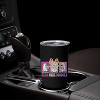 Halloween Teacher Tumbler Cup Read More Boooooks Cute Ghost Reading Books - Wonder Print Shop