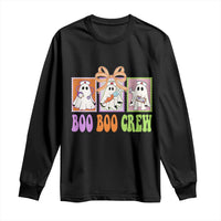 Halloween Nurse Long Sleeve Shirt Boo Boo Crew Cute Spooky Ghost - Wonder Print Shop