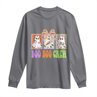 Halloween Nurse Long Sleeve Shirt Boo Boo Crew Cute Spooky Ghost - Wonder Print Shop