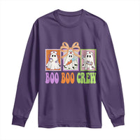 Halloween Nurse Long Sleeve Shirt Boo Boo Crew Cute Spooky Ghost - Wonder Print Shop