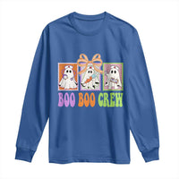 Halloween Nurse Long Sleeve Shirt Boo Boo Crew Cute Spooky Ghost - Wonder Print Shop