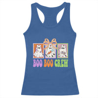 Halloween Nurse Racerback Tank Top Boo Boo Crew Cute Spooky Ghost - Wonder Print Shop