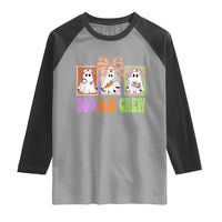 Halloween Nurse Raglan Shirt Boo Boo Crew Cute Spooky Ghost - Wonder Print Shop