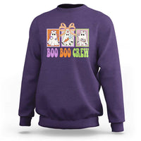 Halloween Nurse Sweatshirt Boo Boo Crew Cute Spooky Ghost - Wonder Print Shop