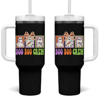 Halloween Nurse Tumbler With Handle Boo Boo Crew Cute Spooky Ghost - Wonder Print Shop