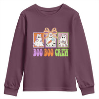 Halloween Nurse Youth Sweatshirt Boo Boo Crew Cute Spooky Ghost - Wonder Print Shop