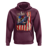 Fisherman Christian Fishing Vintage American Flag Hoodie - Wonder Print Shop