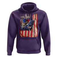 Fisherman Christian Fishing Vintage American Flag Hoodie - Wonder Print Shop