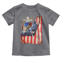 Fisherman Christian Fishing Vintage American Flag Toddler T Shirt - Wonder Print Shop