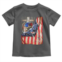 Fisherman Christian Fishing Vintage American Flag Toddler T Shirt - Wonder Print Shop
