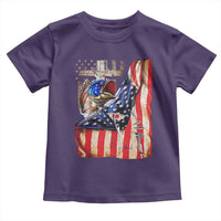 Fisherman Christian Fishing Vintage American Flag Toddler T Shirt - Wonder Print Shop