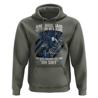 US Military Navy Sailor Hoodie And God Said Let There Be Sailors The Devil Groaned And Said - Wonder Print Shop