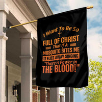 I Want To Be So Full Of Christ Garden Flag Funny Christian Prayer Religious Cross - Wonder Print Shop