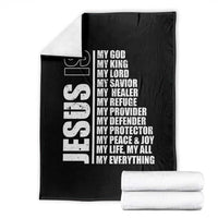 Jesus Is My Everything My God My Lord And Savior Christian Throw Blanket - Wonder Print Shop