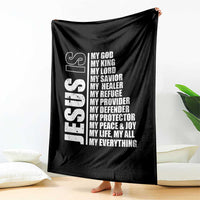 Jesus Is My Everything My God My Lord And Savior Christian Throw Blanket - Wonder Print Shop