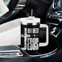 All I Need Is Jesus Tumbler With Handle Christian Believer Faith God Religious - Wonder Print Shop