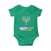 Funny Hanukkah Is Not Jewish Christmas Baby Onesie Chanukah Menorah - Wonder Print Shop