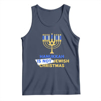 Funny Hanukkah Is Not Jewish Christmas Tank Top Chanukah Menorah - Wonder Print Shop