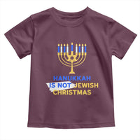 Funny Hanukkah Is Not Jewish Christmas Toddler T Shirt Chanukah Menorah - Wonder Print Shop