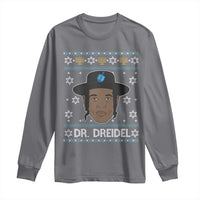 Funny Hanukkah Dreidel Long Sleeve Shirt Dr Dreidel Chanukah Rapper DJ - Wonder Print Shop