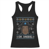 Funny Hanukkah Dreidel Racerback Tank Top Dr Dreidel Chanukah Rapper DJ - Wonder Print Shop