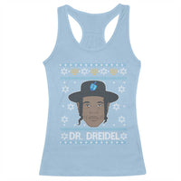 Funny Hanukkah Dreidel Racerback Tank Top Dr Dreidel Chanukah Rapper DJ - Wonder Print Shop