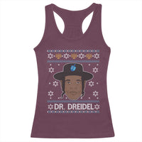 Funny Hanukkah Dreidel Racerback Tank Top Dr Dreidel Chanukah Rapper DJ - Wonder Print Shop