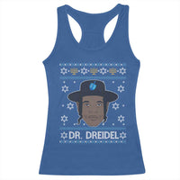 Funny Hanukkah Dreidel Racerback Tank Top Dr Dreidel Chanukah Rapper DJ - Wonder Print Shop