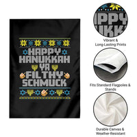 Happy Hanukkah Ya Fithy Schmuck Garden Flag Funny Hanukkah Christmas Movie - Wonder Print Shop