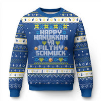 Happy Chanukah Ya Filthy Schmuck Hanukkah Ugly Sweater Funny Chanukah Christmas Movie - Wonder Print Shop