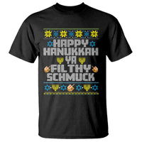 Happy Hanukkah Ya Fithy Schmuck T Shirt Funny Hanukkah Christmas Movie - Wonder Print Shop
