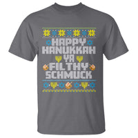Happy Hanukkah Ya Fithy Schmuck T Shirt Funny Hanukkah Christmas Movie - Wonder Print Shop