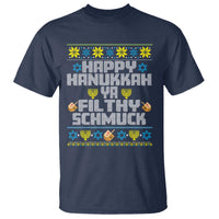 Happy Hanukkah Ya Fithy Schmuck T Shirt Funny Hanukkah Christmas Movie - Wonder Print Shop