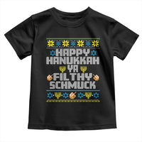 Happy Hanukkah Ya Fithy Schmuck Toddler T Shirt Funny Hanukkah Christmas Movie - Wonder Print Shop