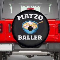 Funny Hanukkah Baseball Spare Tire Cover Matzo Baller Matzah Ball Jewish Chanukah Sports Lover - Wonder Print Shop