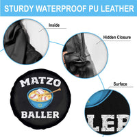 Funny Hanukkah Baseball Spare Tire Cover Matzo Baller Matzah Ball Jewish Chanukah Sports Lover - Wonder Print Shop