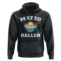 Funny Hanukkah Baseball Hoodie Matzo Baller Matzah Ball Jewish Chanukah Sports Lover - Wonder Print Shop