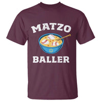 Funny Hanukkah Baseball T Shirt Matzo Baller Matzah Ball Jewish Chanukah Sports Lover - Wonder Print Shop