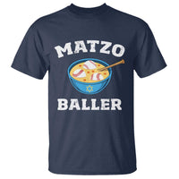 Funny Hanukkah Baseball T Shirt Matzo Baller Matzah Ball Jewish Chanukah Sports Lover - Wonder Print Shop